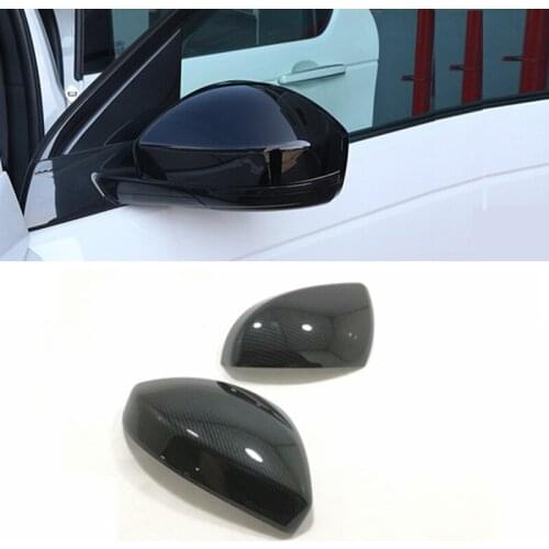 Car Styling Decoration Stick Rear View Rearview Side Glass Mirror Trim Frame Rear View Mirror Covers Caps for Jaguar F-Pace