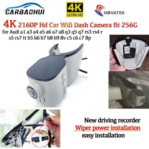 HD 4K 2160P Night Vision Car Dvr Dash Cam for Audi a1 a3 a4 a5 a6 a7 a8 q3 q5 q7 rs3 rs4 rs5 rs7 tt b5 b6 b7 b8 b9 8v c5 c6 c7