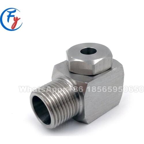 B angle type hollow cone spray nozzle, 90 degree corner water spray nozzlee, whirljet nozzle, product decontamination nozzle