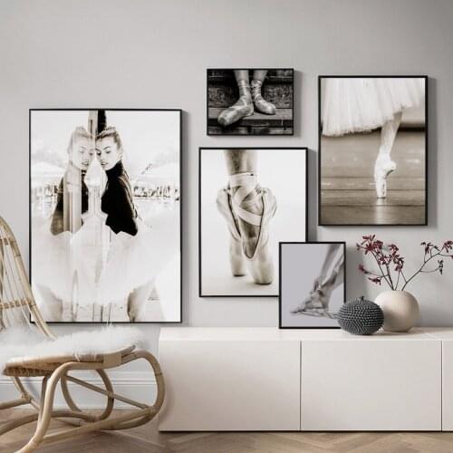 Modern Ballerina Art Poster Ballet Canvas Painting Dance Posters And Paintings Nordic Art Print Wall Pictures Living Room Decor