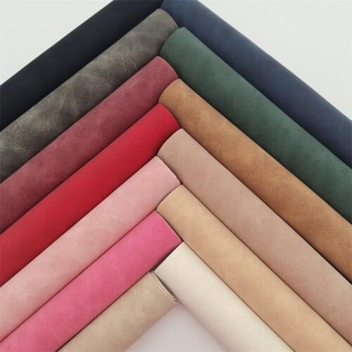 Two Tones Suede Synthetic Leather Faux Fabric Sheets Felt Backing Vinyl For Earrings bag Bows DIY GM2242