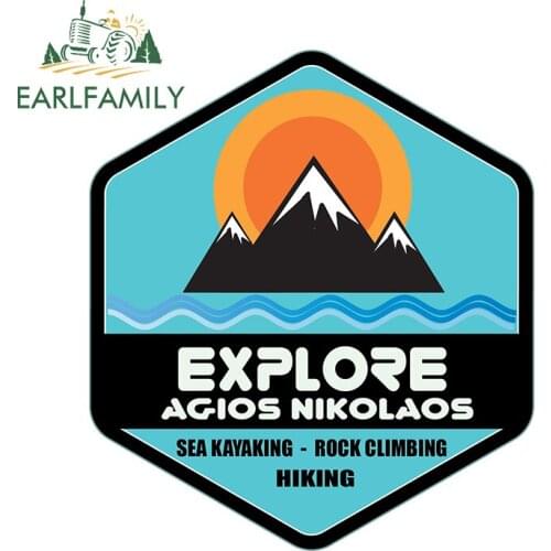 EARLFAMILY 13cm x 11.5cm for Adventurer Awaits Funny Car Stickers Vinyl Decal Surfboard Air Conditioner ScratchProof Decoration