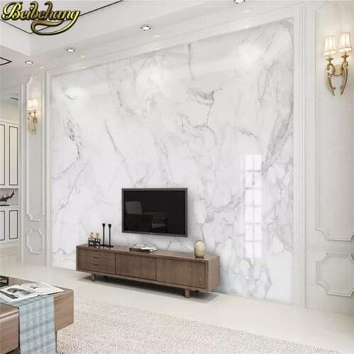 Beibehang Custom Photo Wallpaper 3D Mural Wallpaper Living Room Bedroom Sofa Backdrop photo Wall Murals White marble Wallpaper