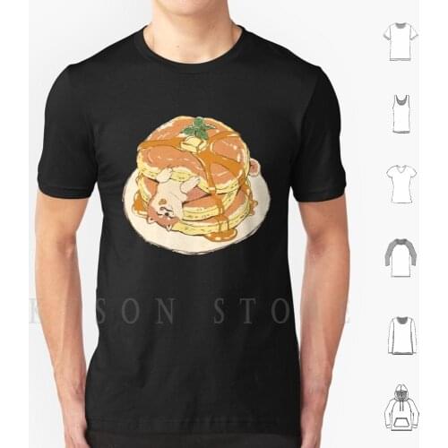 Puppy Pancakes T Shirt Men Cotton Puppy Dog Doggo Shiba Pancakes Waffles Breakfast Puppies Cat Kitty Kitten Pet