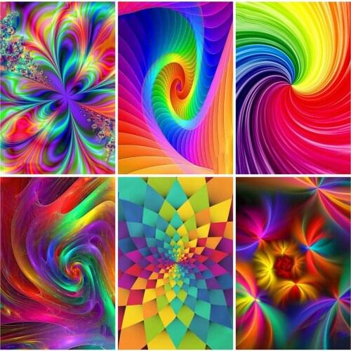 HUACAN Full Drill Square Diamond Painting Colorful Flowers Diamond Embroidery New Arrival Diamond Art Gift