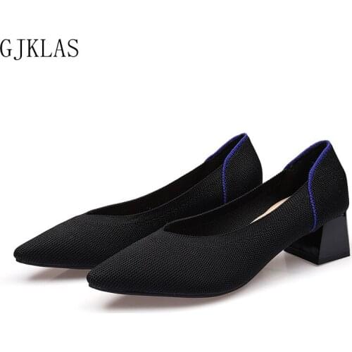 Pointed Toe Kitten Heels Women Pumps Wedding Shoes for Women Block Heels Classy Korean Fashion Shallow Dress Chunky Heel 4cm