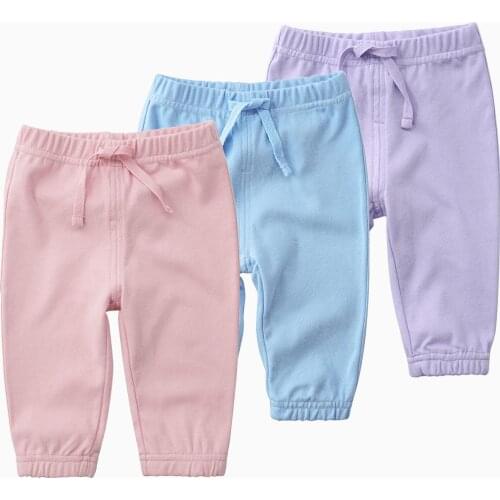 2019 new bornBaby Pants Drawstring Casual children Leggings soft 100% cotton baby girl dress fashion kid daily infantil