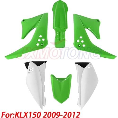 Green Plastic Kit Rear Front Fender Farings For KLX150 KLX 150S 2009-2012 Pit Dirt Bike Off Road Motorcycle