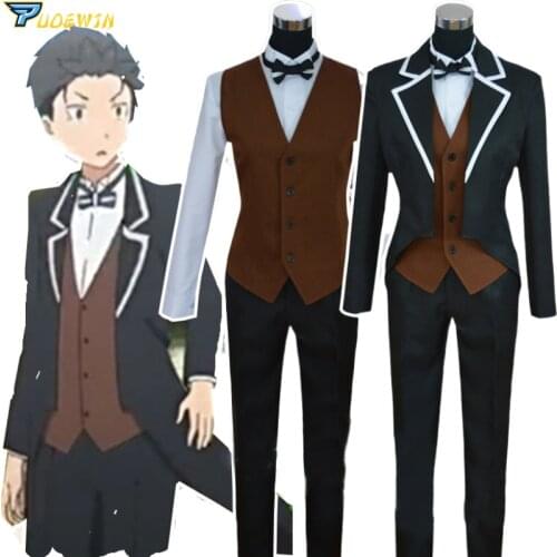 Anime Re Zero kara Hajimeru Isekai Seikatsu Natsuki Subaru Cosplay Costume