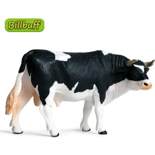 Hot Simulation Wild Animal PVC Solid Cows Model Action Figures Collection Miniature Cognition Educational Toys for Children Gift