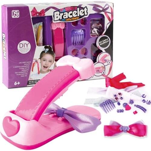 Children DIY Headwear Making Machine Bowknot Hair Accessories Maker Cute Princess Dress Up Toys Girls Birthday Gift