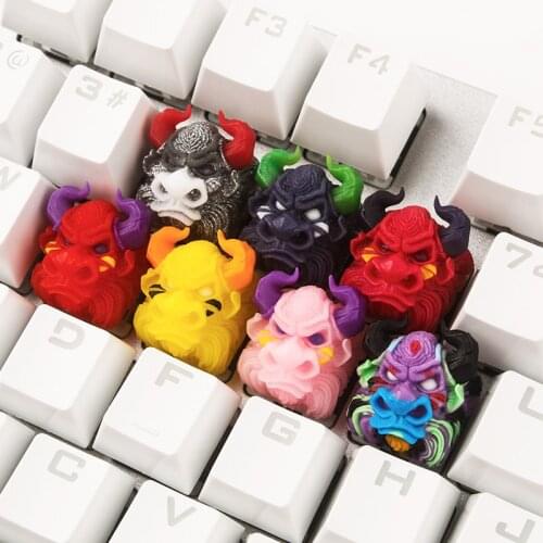 Mechanical Keyboard Custom Keycaps For Keyboard Gift Gaming Accessories For Bull Head Resin Keycap