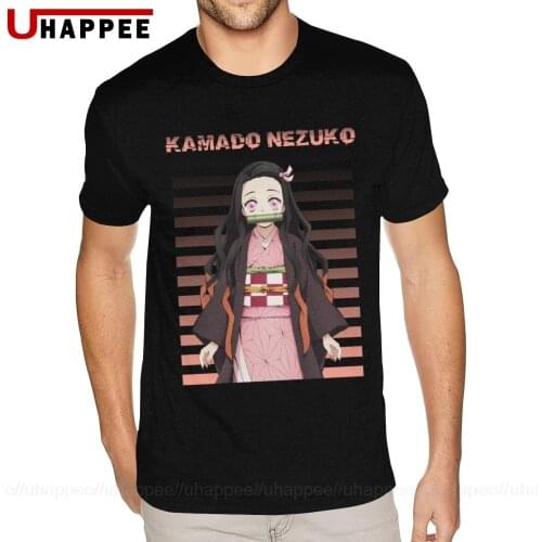 Printing Kamado Nezuko T Shirt Kimetsu No Yaiba Tees Mens Cheap Custom Short Sleeves Ultra Cotton O-neck Shirt