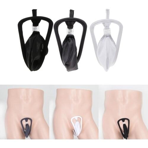 Mens Invisible Pouch C-string Thong Underwear Briefs Panty Erotic Lingerie Hot Sexy Temptation Underwear Tanga Underwear
