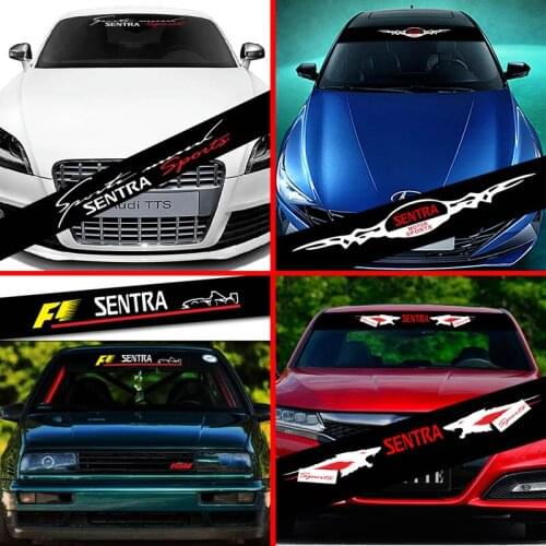 For Nissan Sentra Car Front Windshield Prevent Sunlight Reflection Stickers Decoration Decals Styling Parts Accessories