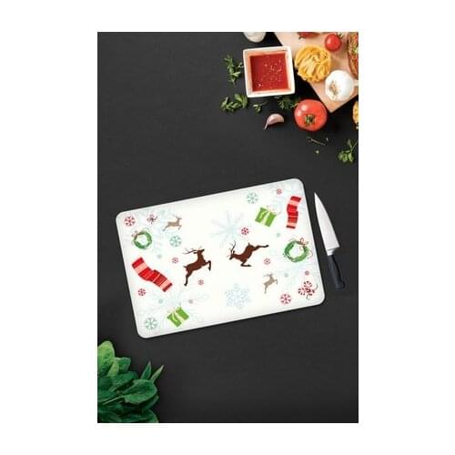 New year design Appearance stylish Glass antibacterial Cutting Board - 30cm X 40