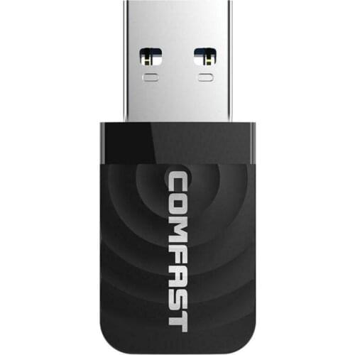 New 2.4G/5G Dual Frequency 1300M Gigabit USB Mini Portable Unlimited Receiver CF-812AC USB WiFi Adapter For Mac PC Laptop