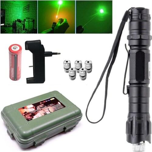 Hunting tool high-power green laser 009 adjustable focus green laser pointer 532nm ultra-long radiation laser sight 10000M