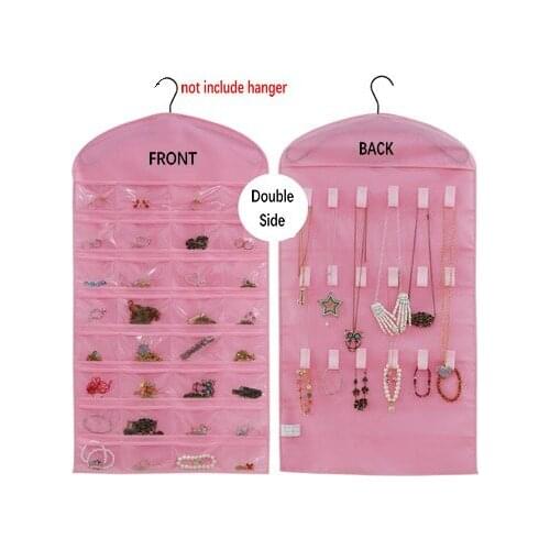 Fashion Jewelry Organizer Hanging Storage Hair Clips Organizer Pocket Wall Hanging Organizer