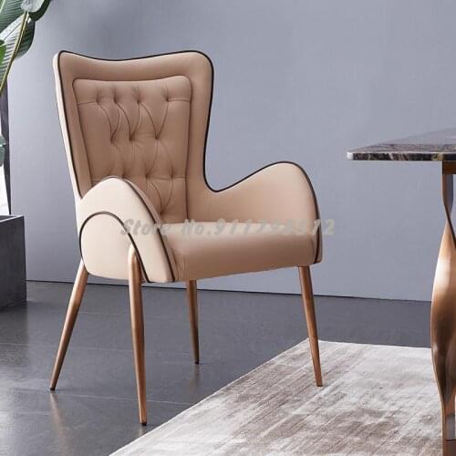 Degas Nordic modern makeup chair simple and creative single back dining chair designer light luxury leisure chair book chair
