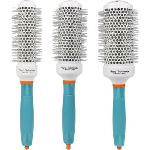 Cylinder Roller Curling Hair Comb Professional styling barber accessories hair brush women szczotka do wlosow for hairdressers