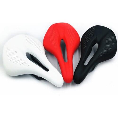PURARAZA Bicycle Seat Saddle Bike Racing Saddles PU Breathable Soft Seat Cushion