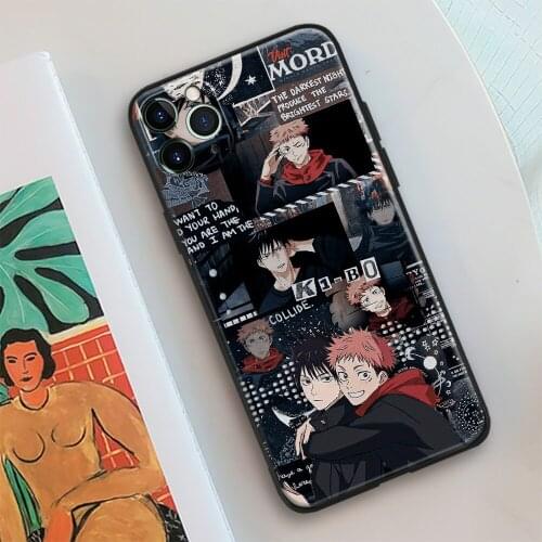 Megumi Fushiguro Yuji Itadori Jujutsu Kaisen Glass Phone Case Cover Shell For IPhone SE 6s 7 8 Plus X XR XS 11 12 Mini Pro Max