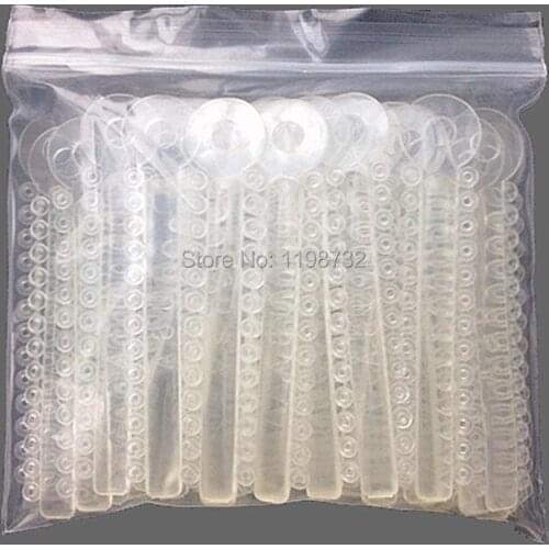 2 Packs Dental Orthodontic Materials Transparent Ligature Ties Rubber Band Elastic Dentist Products