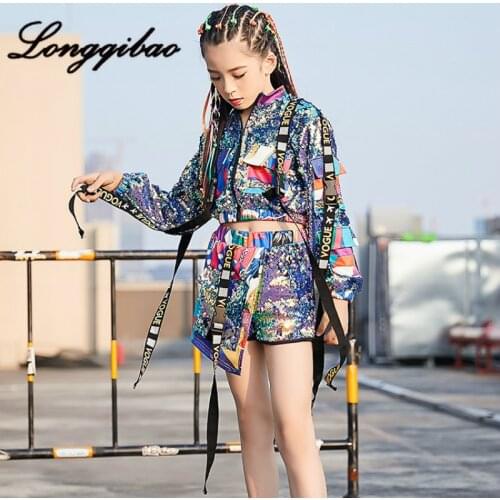 Baby girl jazz dance costumes fashion sequins children children hip-hop girl trend dance model catwalk clothing kids clothes