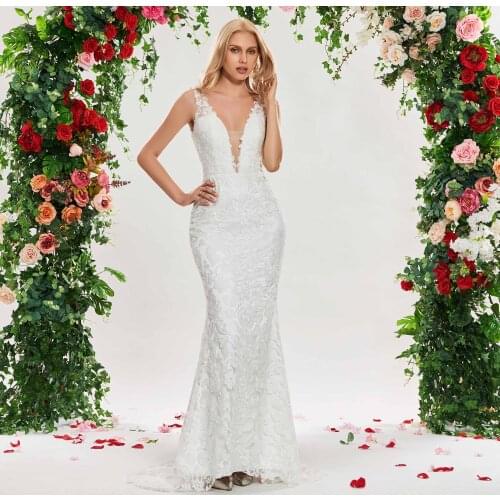 Tanpell Mermaid Silhouette Wedding Dresses