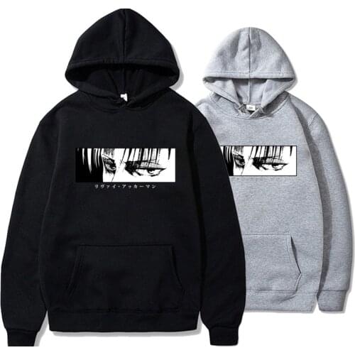 Attack on Titan Cosplay Levi Ackerman Printing Hoodie Cartoon Harajuku Fashion Anime Costumes Sweatshirt Unisex Sport Hoody Tops