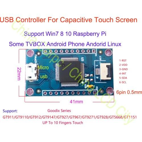 USB Controller For Capacitive Touch Screen Sensor Digitizer GT911/GT910/GT912/GT928/GT9271/GT9110/GT5668/GT1151/GT967/GT9147