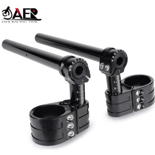 CNC Billet Aluminum Adjustable Clip-On Handlebar for BMW R NINE T Pure 2014-2019 Replacement Handle Tubes