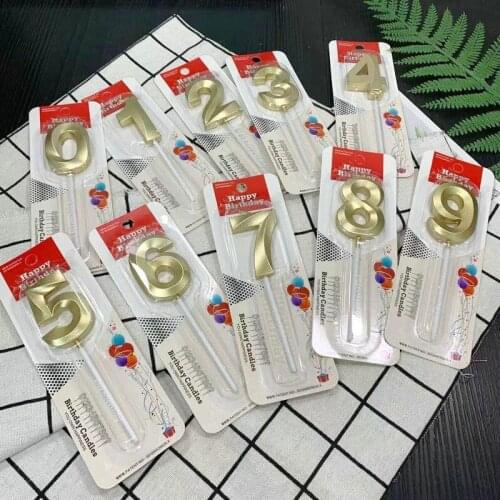 Golden Ins style 5cm Metallic color Alphabet Number Birthday wedding Candles Cake Candles Kids Party Decor ,1000pcs/lot