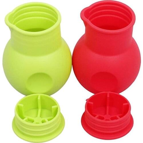 2 pcs Silicone Melting Pot Mould Chocolate Bottle Butter Melter Heat Milk Sauce Microwave Baking Pouring Pot