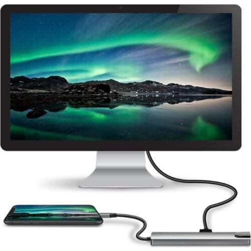 8-in-1 Type C Hub Laptop Computer Peripheral Docking Station USB Adapter