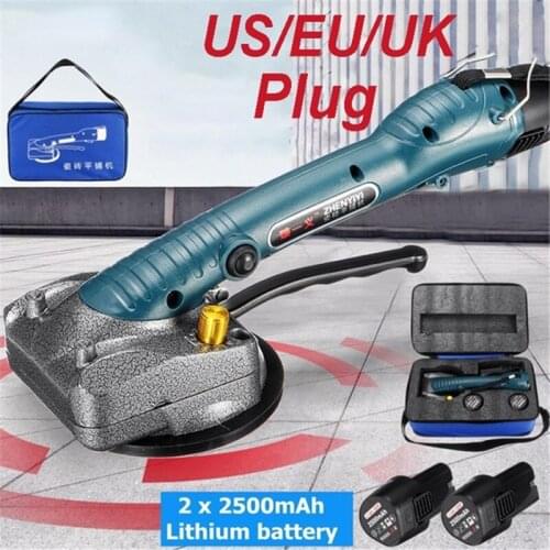 800W Tile Vibrator Sticking Tile Machine Portable Floor Tiles Plaster Machine Tile Laying with Battery Auto Floor Leveling Tool