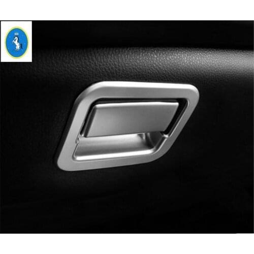 Yimaautotrims Auto Accessory Copilot Storage Box Sequins Cover Interior Trim 2 Pcs Fit For TOYOTA RAV4 RAV 4 2016 2017 2018 ABS