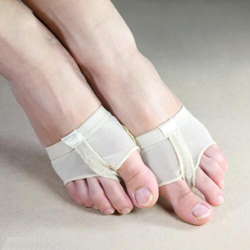 USHINE Belly Ballet Dance Toe Pad Practice Shoes Foot Thong Care Tool Half Sole Gym Socks Ballet Dance Shoes woman