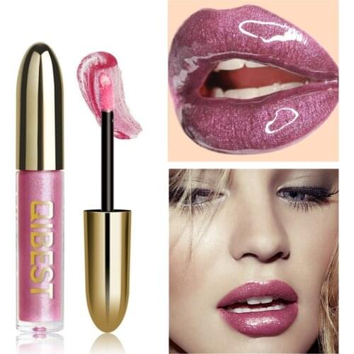 Brand Makeup Lip Gloss Long Lasting Moisturizer Lipgloss Plumper Qibest Lips Make Up Red Purple Black Shine Liquid Lipsticks