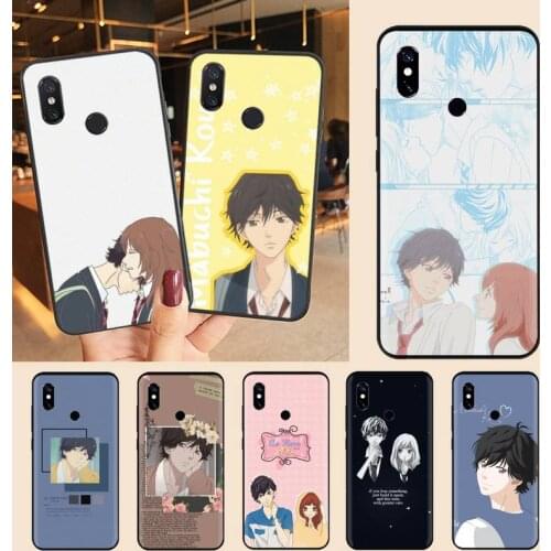 Japan anime Ao Haru Ride Love Phone Case For Xiaomi Redmi note 7 8 9 t max3 s 10 pro lite Luxury brand shell funda coque