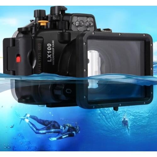 PULUZ 40m Underwater Depth Diving Case Waterproof Camera Housing for Panasonic LUMIX DMC-LX100