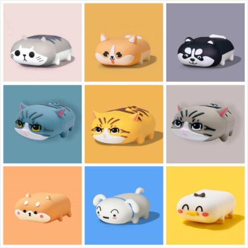 Cute Corgi Cover for Airpods 1 2 3 Pro Case Earphone Silicone Bluetooth Wireless Protective Case for AirPods pro Cute Dog Cat