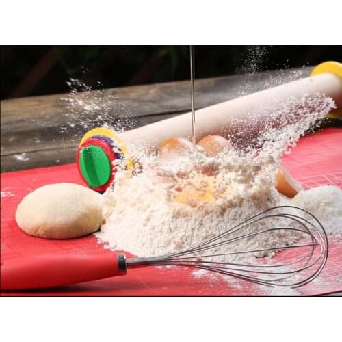 Wooden rainbow stick scale surface thickness adjustable Rolling Pin roller Fondant Rodillos Reposteria Baking Cake Tools decora