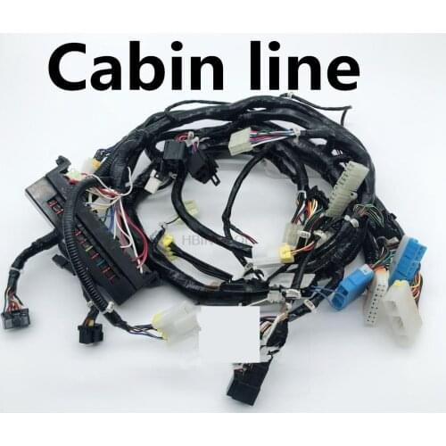 For PC 200-6 6D95 small nose excavator cab indoor line Imported products high-quality excavator cab cab accessories
