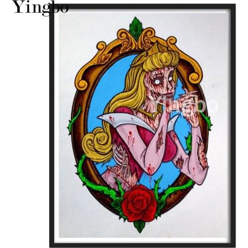 DIY Diamond Painting Skull Girl Rose 5d Full Square Diamond Embroidery Cross Stitch Handicraft Art Decoration Halloween Gifts