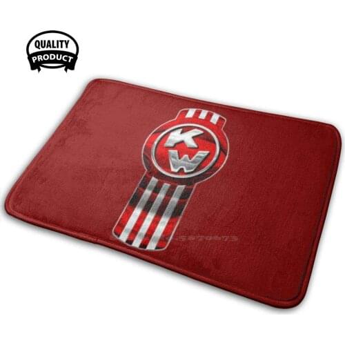 Kenworth Genuine Premium - Look Logo 3D Household Goods Mat Rug Carpet Cushion Kenworth Kenworth Truck Truck Truck Driver