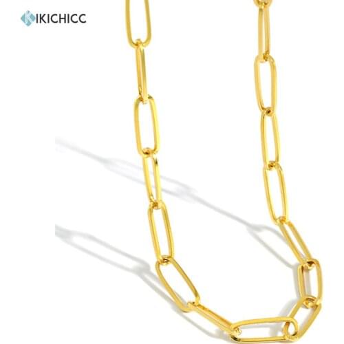 Kikichicc New 925 Sterling Silver Thick Large Horoscope Women Fashion Large Necklace Choker Fashion Luxury Jewelry For Women