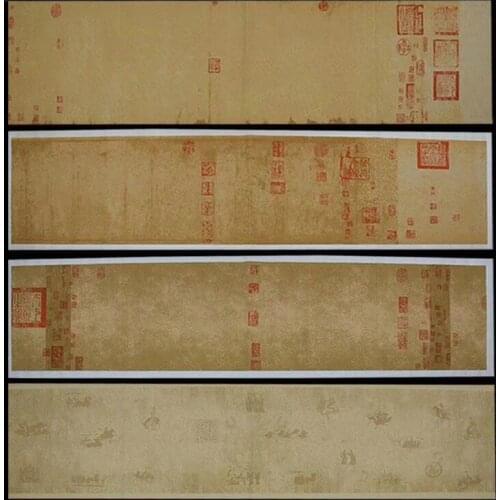 Chinese Calligraphy Special Rice Paper 10sheets/lot Calligraphy Creation Competition Paper Retro Batik Xuan Paper Supply