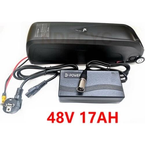 EBike Battery Hailong 18650 Cells Pack 48V 17Ah Powerful Bicycle Lithium Battery for 1000W 1500W Ebike Motor Kit